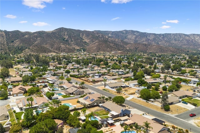 32618 Durango Ct, Wildomar, CA 92595 - aerial view of residential area featuring a mountainous background