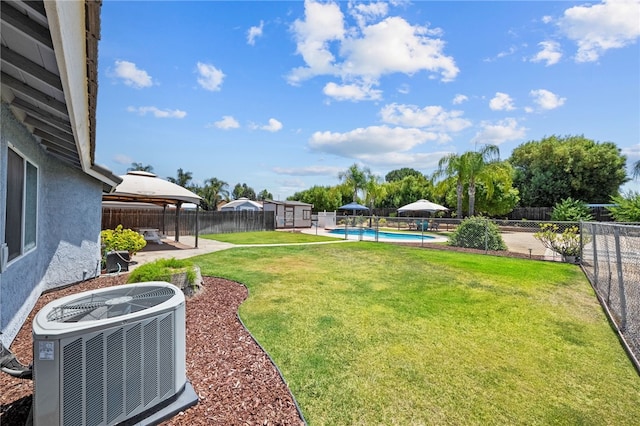 32618 Durango Ct, Wildomar, CA 92595 - fenced backyard with a patio area, a shed, and a gazebo