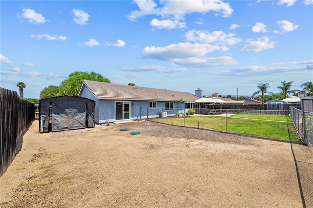 32618 Durango Ct, Wildomar, CA 92595 - rear view of house featuring a fenced backyard and stucco siding