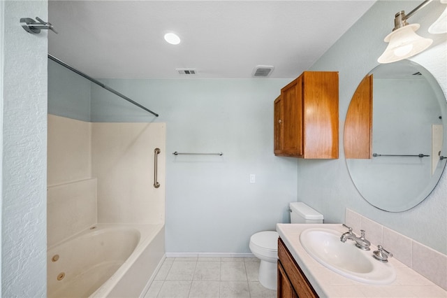 32618 Durango Ct, Wildomar, CA 92595 - bathroom featuring vanity, washtub / shower combination, and tile patterned floors