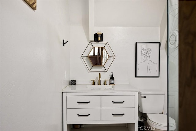 350 S Fairway Dr, Lake Arrowhead, CA 92352 - bathroom featuring vanity and toilet