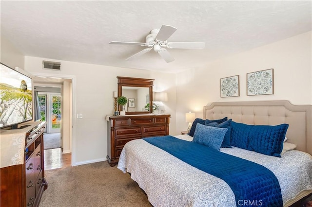3191 Woodstock Rd, Rossmoor, CA 90720 - bedroom featuring carpet floors and ceiling fan