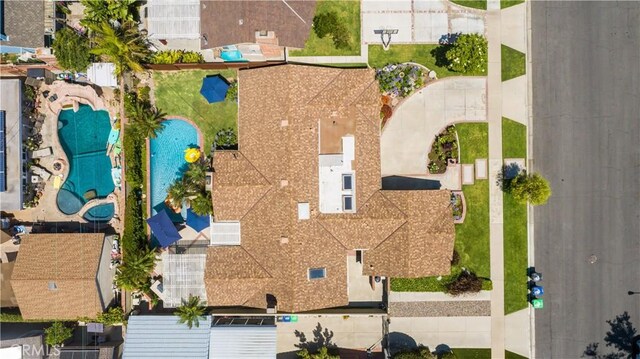 3191 Woodstock Rd, Rossmoor, CA 90720 - drone / aerial view of a pool