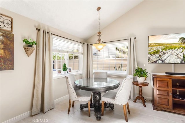3191 Woodstock Rd, Rossmoor, CA 90720 - dining space with plenty of natural light and lofted ceiling