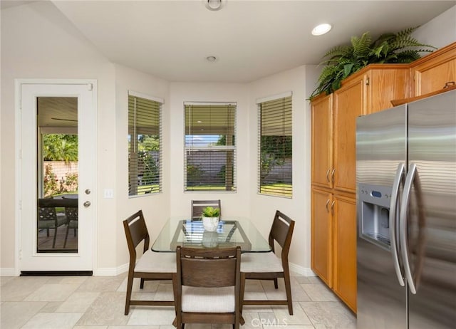 1581 Manor Ln, Glendora, CA 91741 - dining space featuring recessed lighting and light tile patterned floors