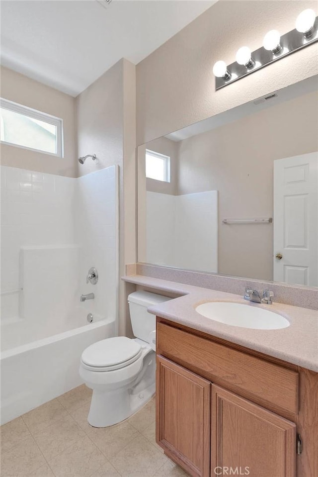 16029 Carmelia Dr, Victorville, CA 92394 - bathroom with vanity and bathing tub / shower combination