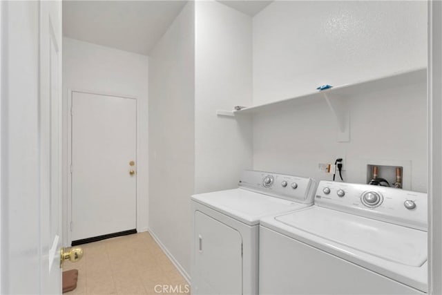 16029 Carmelia Dr, Victorville, CA 92394 - laundry area with washer and clothes dryer and light floors