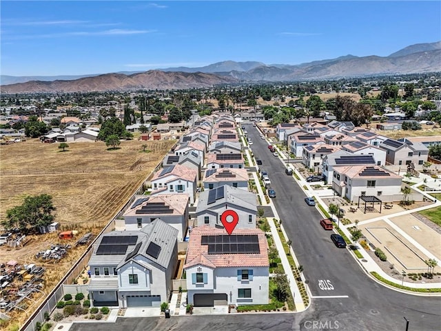 34410 Granite Rd, Yucaipa, CA 92399 - aerial view of residential area featuring a mountainous background