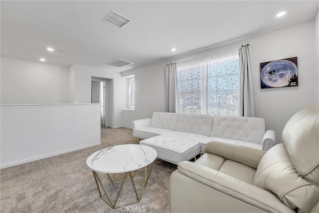 34410 Granite Rd, Yucaipa, CA 92399 - living area featuring light carpet and recessed lighting