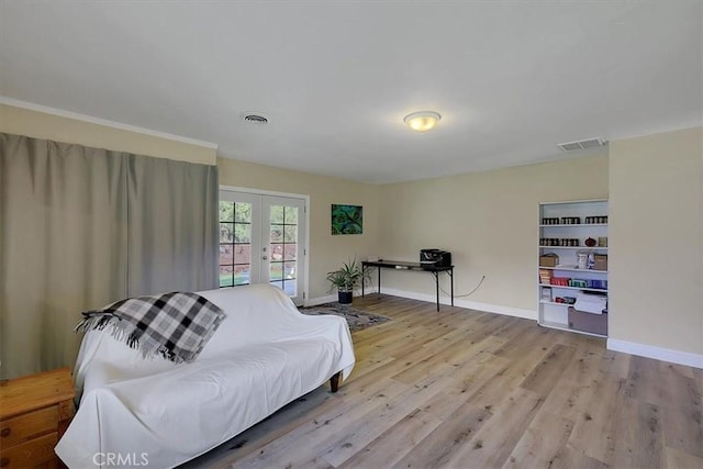 13001 Yuba Nevada Rd, Dobbins, CA 95935 - sitting room with french doors and wood finished floors