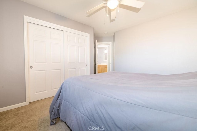1085 Admiral Ln, Chico, CA 95973 - bedroom featuring carpet, a closet, and ceiling fan
