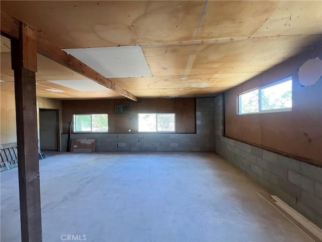 54279 Bautista Canyond Rd, Anza, CA 92539 - below grade area with concrete block wall and plenty of natural light