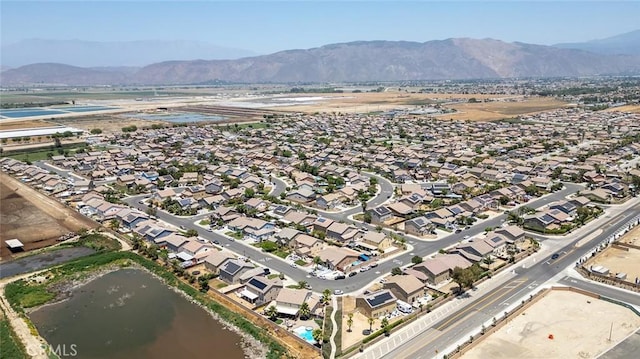 3094 Crooked Branch Way, San Jacinto, CA 92582 - aerial overview of property's location featuring a water and mountain view and nearby suburban area