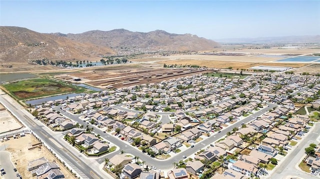 3094 Crooked Branch Way, San Jacinto, CA 92582 - aerial view of property's location featuring a mountain backdrop and nearby suburban area