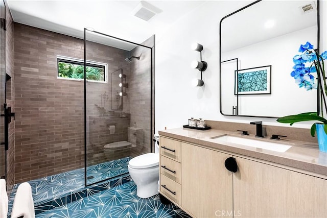 19258 Berclair Ln, Tarzana, CA 91356 - full bathroom with vanity and tiled shower