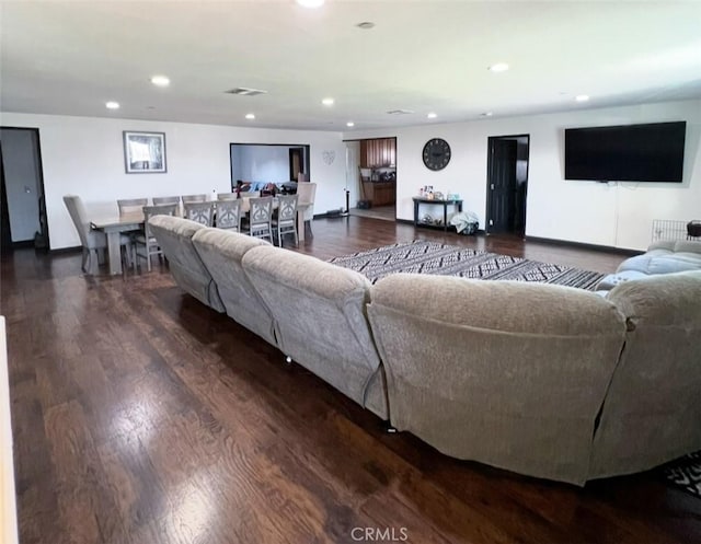 1019 W Arbutus St, Compton, CA 90220 - living area with wood finished floors and recessed lighting