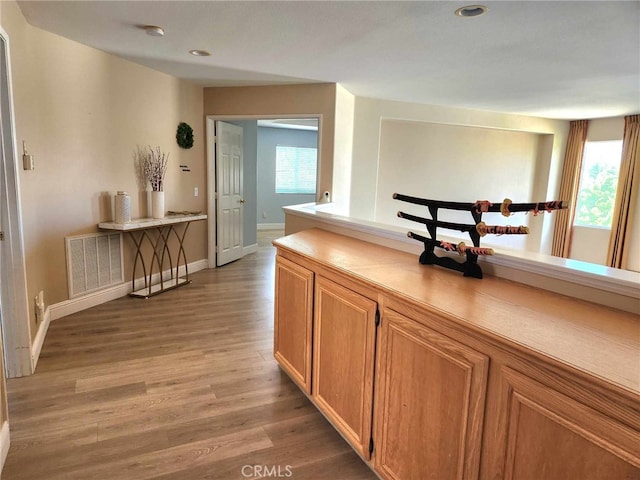 26523 Starling Ct, Canyon Country, CA 91387 - corridor with light wood-type flooring and recessed lighting