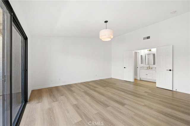 5510 Las Virgenes Rd, Calabasas, CA 91302 - unfurnished bedroom with light wood-type flooring and baseboards