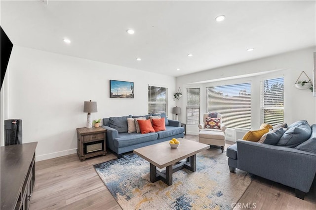15018 Mankato St, Mission Hills San Fernando, CA 91345 - living area with light wood-style flooring and recessed lighting