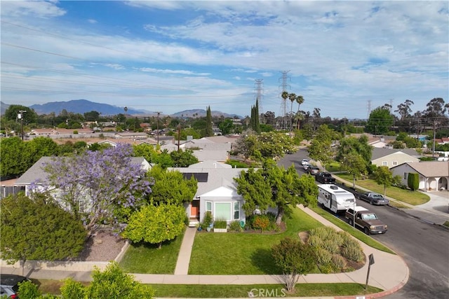15018 Mankato St, Mission Hills San Fernando, CA 91345 - aerial perspective of suburban area with a mountain backdrop