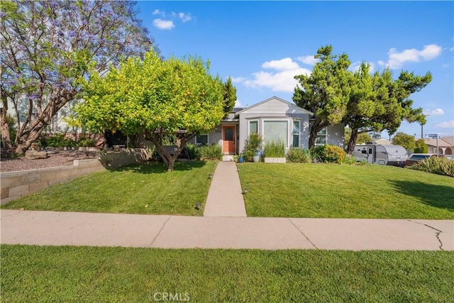 15018 Mankato St, Mission Hills San Fernando, CA 91345 - view of front of home featuring a front lawn