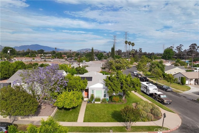 15018 Mankato St, Mission Hills San Fernando, CA 91345 - aerial perspective of suburban area featuring mountains