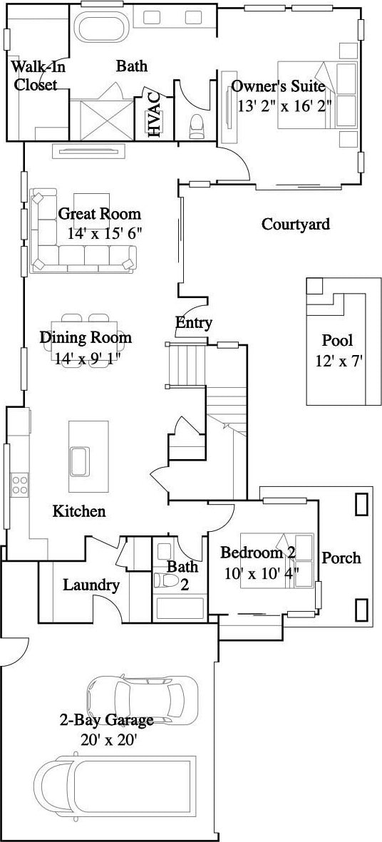 2648 Bandit Ln, Palm Springs, CA 92264 - view of home floor plan