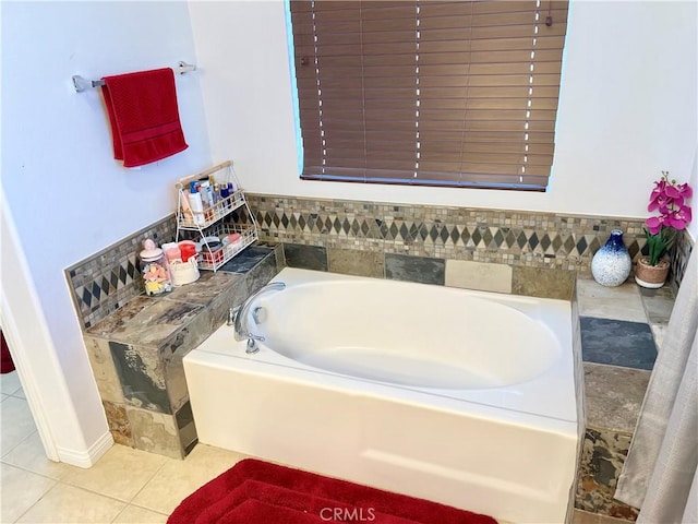 1539 Carmel Ct, Redlands, CA 92374 - bathroom with a bath and tile patterned floors