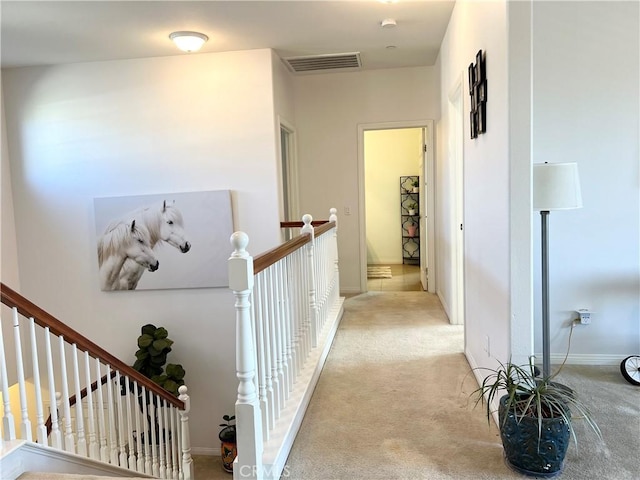 1539 Carmel Ct, Redlands, CA 92374 - corridor with an upstairs landing and light colored carpet