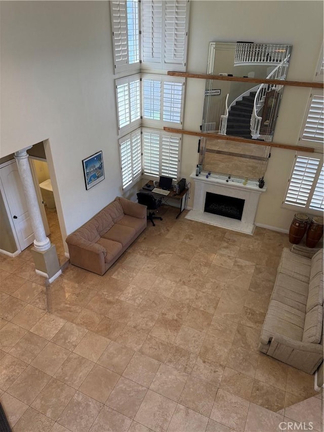 22241 Birchleaf, Mission Viejo, CA 92692 - living area featuring a towering ceiling