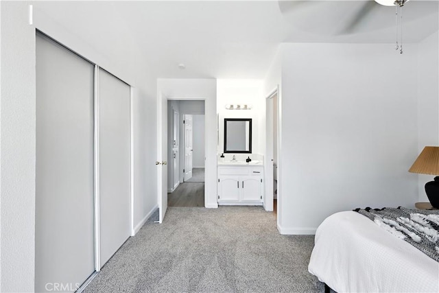 3537 Trinity Ct, Merced, CA 95340 - carpeted bedroom featuring baseboards and ceiling fan