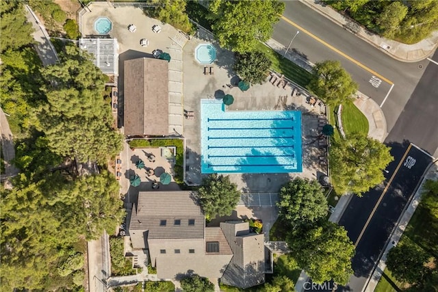 27318 Chesterfield Dr, Valencia, CA 91354 - drone / aerial view of a pool