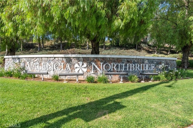 27318 Chesterfield Dr, Valencia, CA 91354 - community / neighborhood sign with a lawn