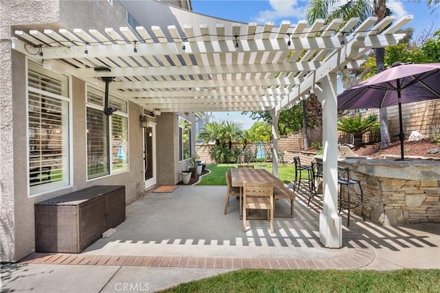 27318 Chesterfield Dr, Valencia, CA 91354 - view of patio featuring a pergola