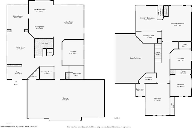 27318 Chesterfield Dr, Valencia, CA 91354 - view of floor plan / room layout