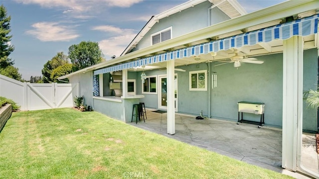 6200 Fairlynn Blvd, Yorba Linda, CA 92886 - back of house featuring a patio area, a gate, and stucco siding