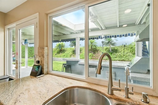 6200 Fairlynn Blvd, Yorba Linda, CA 92886 - kitchen view of light stone countertops