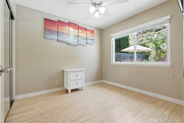 6200 Fairlynn Blvd, Yorba Linda, CA 92886 - empty room with light wood finished floors and a ceiling fan