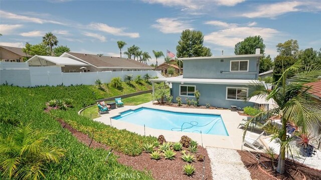 6200 Fairlynn Blvd, Yorba Linda, CA 92886 - view of swimming pool with a fenced backyard and a patio