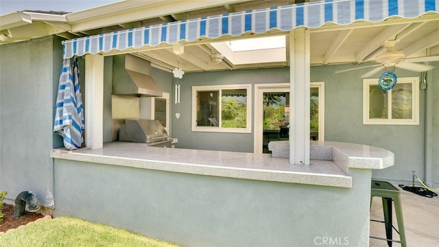 6200 Fairlynn Blvd, Yorba Linda, CA 92886 - view of patio with exterior kitchen