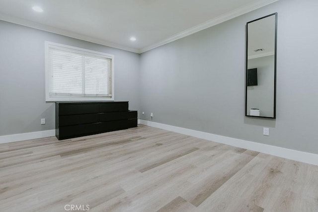 2438 Emerson Cir, Corona, CA 92882 - empty room featuring crown molding, wood finished floors, and recessed lighting