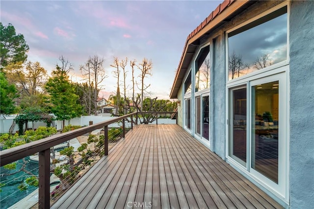 23216 Park Esperanza, Calabasas, CA 91302 - view of deck at dusk