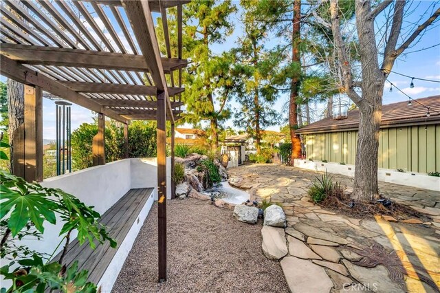 23216 Park Esperanza, Calabasas, CA 91302 - view of yard with a patio and a pergola