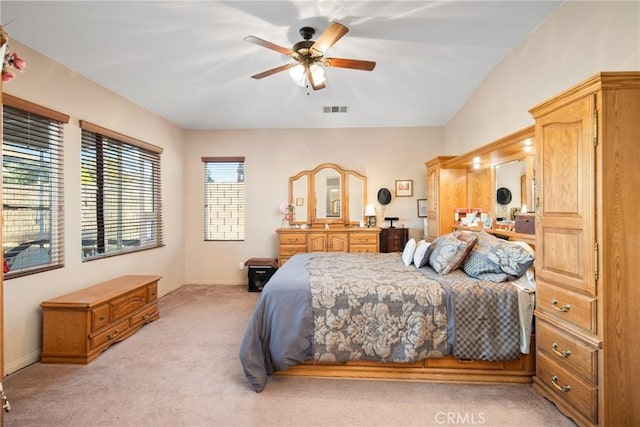 42432 72nd St W, Lancaster, CA 93536 - bedroom featuring light colored carpet and a ceiling fan