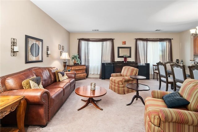 42432 72nd St W, Lancaster, CA 93536 - living room featuring light colored carpet