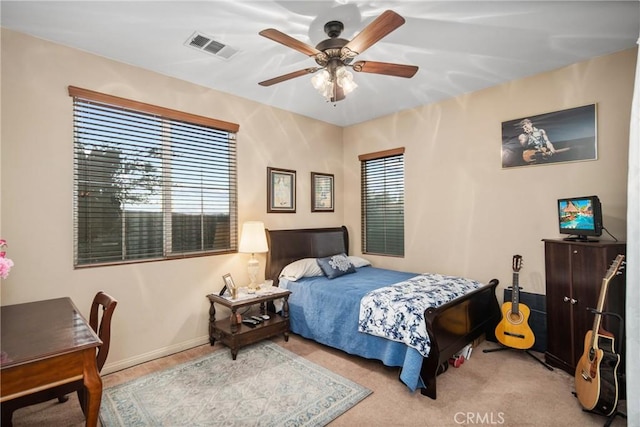 42432 72nd St W, Lancaster, CA 93536 - bedroom featuring ceiling fan and baseboards