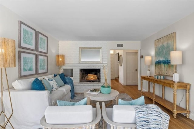 1716 Via Zurita, Palos Verdes Estates, CA 90274 - living area featuring wood finished floors and a fireplace