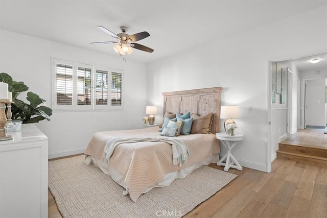 1716 Via Zurita, Palos Verdes Estates, CA 90274 - bedroom featuring light wood finished floors and ceiling fan