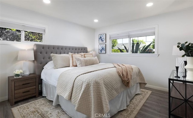 2119 E Denise Ave, Orange, CA 92867 - bedroom featuring multiple windows, recessed lighting, and wood finished floors