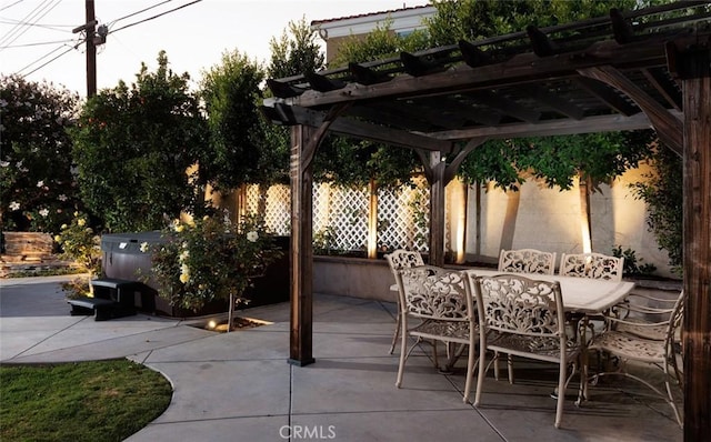 2119 E Denise Ave, Orange, CA 92867 - view of patio / terrace featuring outdoor dining space and a pergola